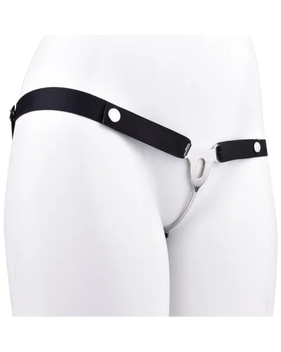 Dispositif Fem Fall-V en métal Sangle noire sextoys et accessoires sur La Boutique du Hard