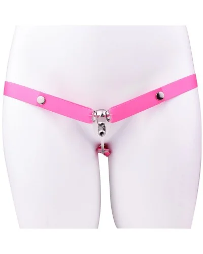 Dispositif Fem Mini V-Free en métal Sangle rose sextoys et accessoires sur La Boutique du Hard