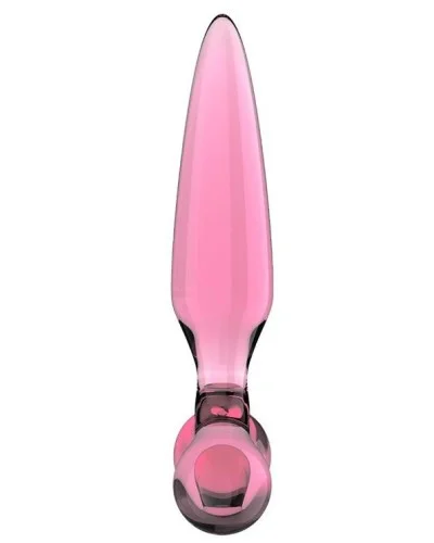Plug en verre Triple crystal 2 Rose 14 x 3.2cm sextoys et accessoires sur La Boutique du Hard