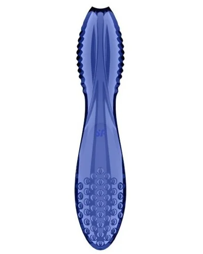 Gode en verre Dazzling crystal 2 Bleu 20 x 3.8cm sextoys et accessoires sur La Boutique du Hard