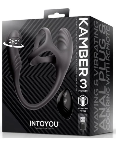 Ballstretcher avec Plug rotatif Kamber 10 vibrations sextoys et accessoires sur La Boutique du Hard