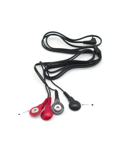 Câble Raccord Électro 4 Snaps DC 2.5 mm sextoys et accessoires sur La Boutique du Hard