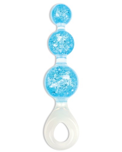 Chapelet anal Crystaltrio Bleu 14 x 4.5cm sextoys et accessoires sur La Boutique du Hard
