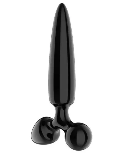 Plug en verre Triple crystal 1 Noir 14 x 3cm sextoys et accessoires sur La Boutique du Hard