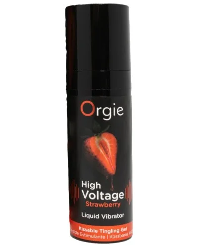 Gel vibrant High voltage Fraise 15ml sextoys et accessoires sur La Boutique du Hard