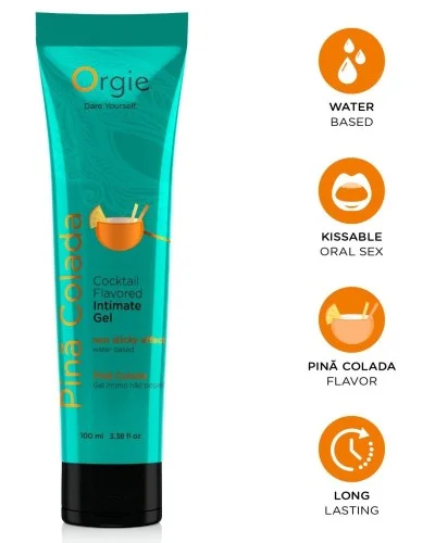 Lubrifiant Aromatisé Cocktail piña colada 100ml sextoys et accessoires sur La Boutique du Hard