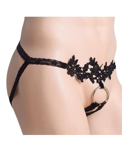 Jock avec Anneau Lacering Noir sextoys et accessoires sur La Boutique du Hard
