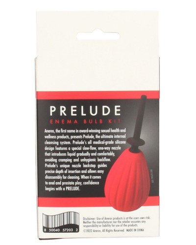 Poire Prelude 7.5 x 1 cm - 295 ml Rouge sextoys et accessoires sur La Boutique du Hard