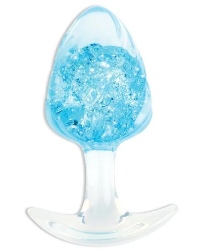 Plug transparent Crystalbutt L 9 x 4.5 cm sextoys et accessoires sur La Boutique du Hard