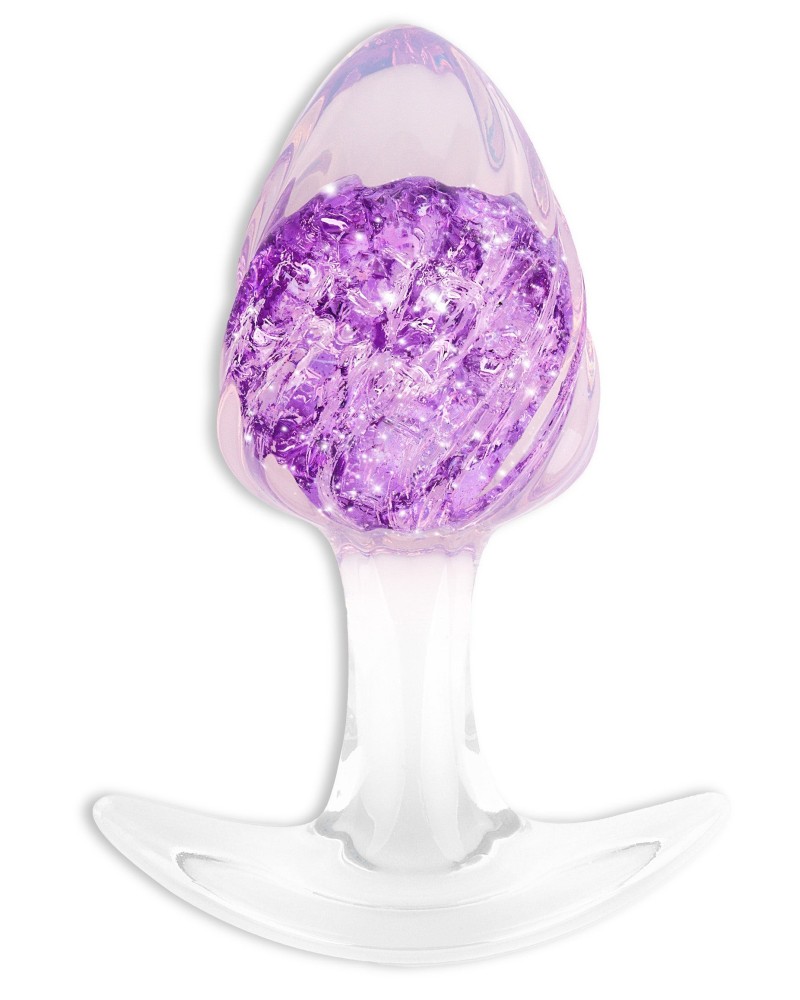 Plug transparent Crystalbutt M 8 x 3.7cm sextoys et accessoires sur La Boutique du Hard