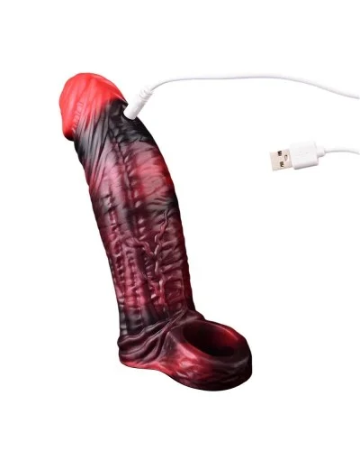 Gaine à pénis vibrante Crimtim 17 x 4.6cm sextoys et accessoires sur La Boutique du Hard