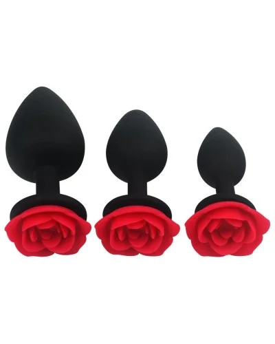 Lot de 3 Plugs silicone Roseburd sextoys et accessoires sur La Boutique du Hard