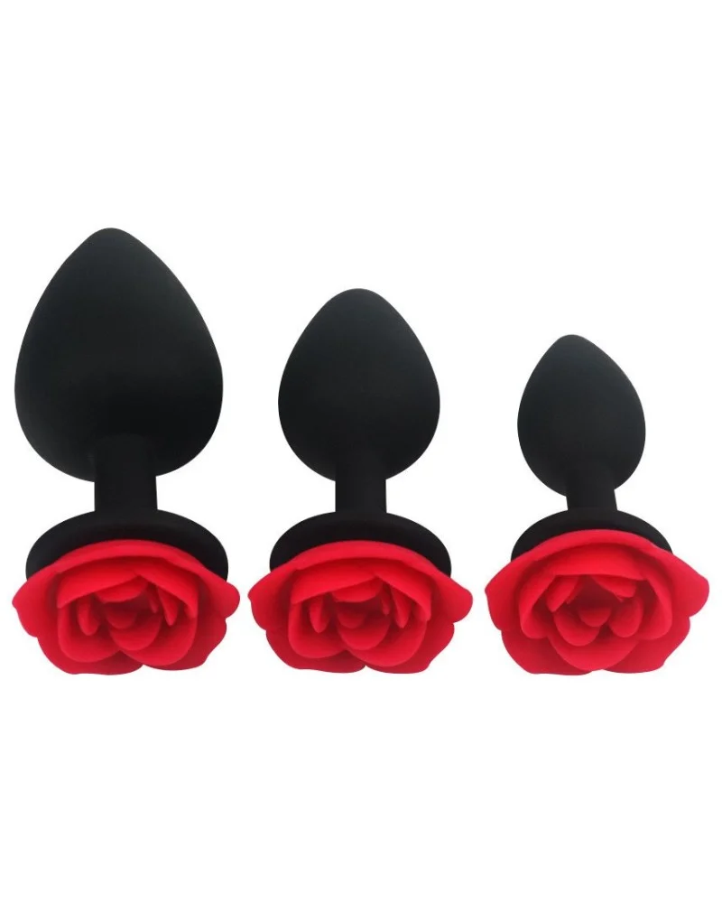 Lot de 3 Plugs silicone Roseburd sextoys et accessoires sur La Boutique du Hard