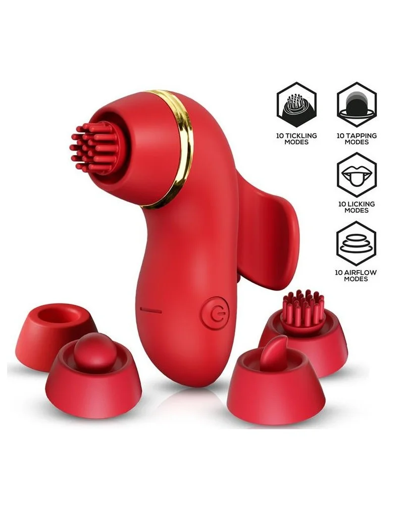 Stimulateur clitoridien Beeny 4 embouts sextoys et accessoires sur La Boutique du Hard