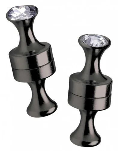 Pince-tétons Magnet Pins Noires x2 sextoys et accessoires sur La Boutique du Hard