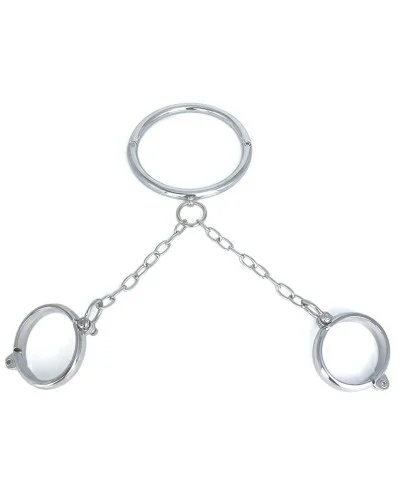 Collier avec menottes Neckop 37cm sextoys et accessoires sur La Boutique du Hard