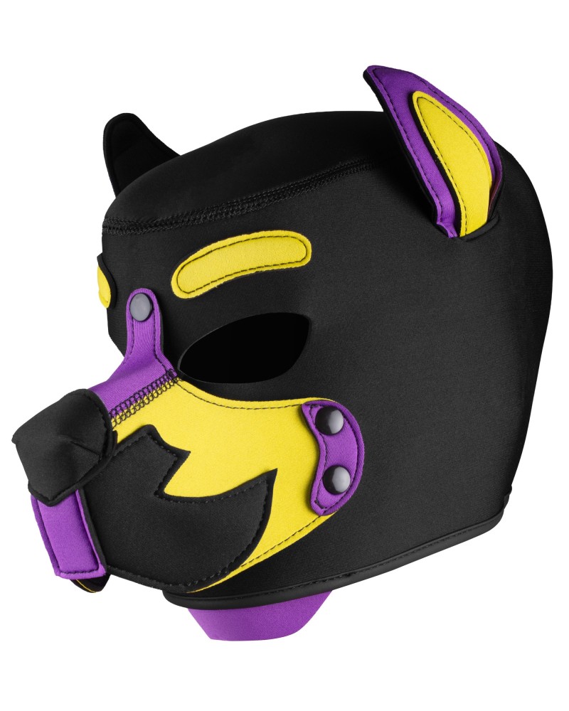 Masque Wolf Gang Noir-Jaune-Violet sextoys et accessoires sur La Boutique du Hard