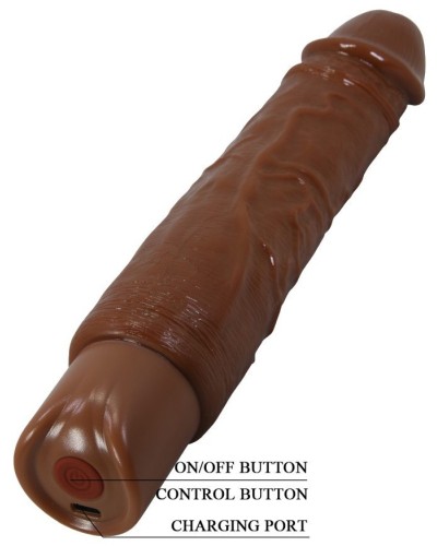 Gode vibrant Rufus Marron 20 x 4.3cm sextoys et accessoires sur La Boutique du Hard