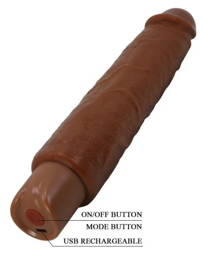 Gode vibrant Soren Marron 22 x 4.7cm sextoys et accessoires sur La Boutique du Hard