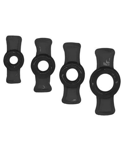 Mini Cockrings Bowring x 4 Noirs sextoys et accessoires sur La Boutique du Hard