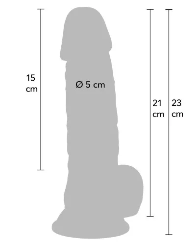 Gode Dickright 17 x 5cm sextoys et accessoires sur La Boutique du Hard