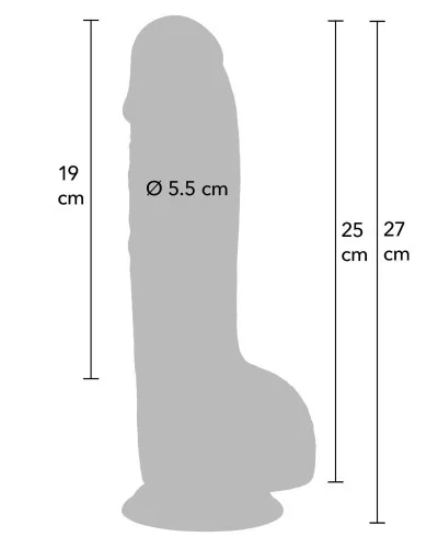 Gode Dickybig 19 x 6cm sextoys et accessoires sur La Boutique du Hard