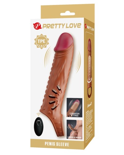 Gaine de pénis vibrante Bridess 20 x 4.5cm sextoys et accessoires sur La Boutique du Hard