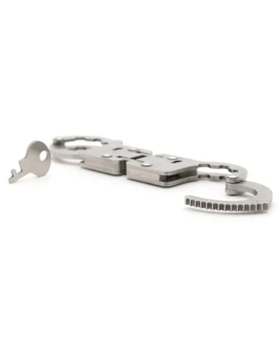 Menottes de pouces articulées Fingy Restrict Métal sextoys et accessoires sur La Boutique du Hard