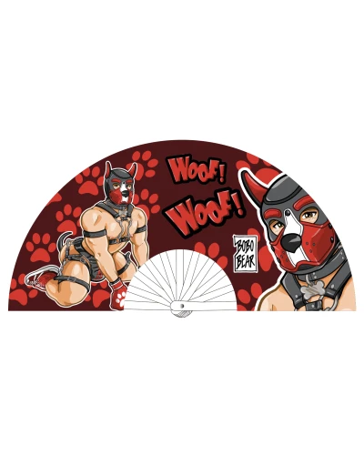 Éventail Géant Puppy Rouge 64cm sextoys et accessoires sur La Boutique du Hard