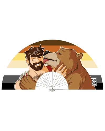 Éventail Bear kiss 64cm sextoys et accessoires sur La Boutique du Hard