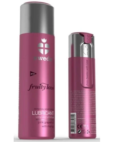 Lubrifiant Aromatisé FRUITY LOVE Pamplemousse Mangue 100 ml sextoys et accessoires sur La Boutique du Hard