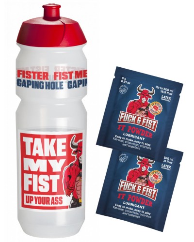 Bouteille pour Lubrifiant Fuck & Fist 750ml 2 Sachets FF POWDER 6g