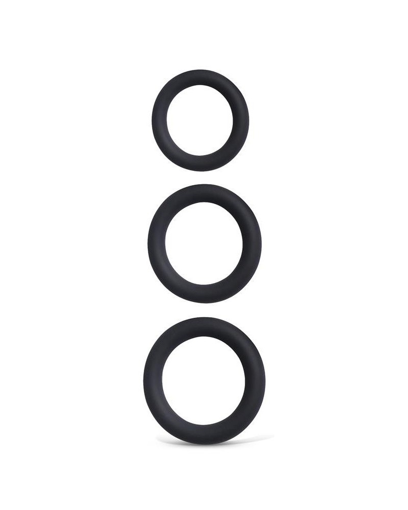 Lot de 3 Cockrings Perfoz 28-40 mm Noirs
