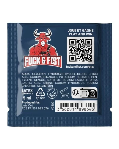 Dosette Lubrifiant Fuck & Fist Water 5ml x10