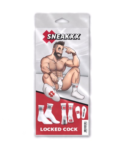 Chaussettes Locked Cock Blanches