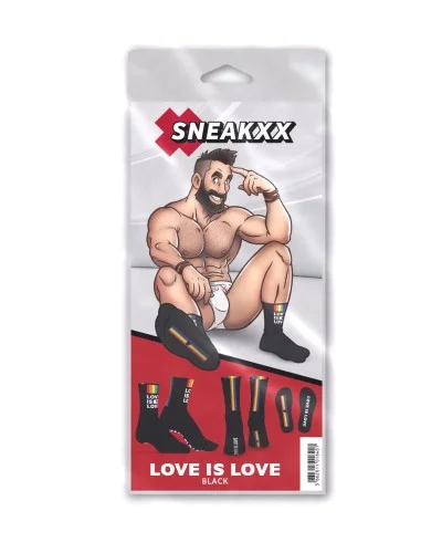 Chaussettes Love is Love Noires