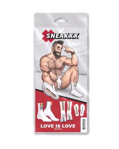 Chaussettes Love is Love Blanches