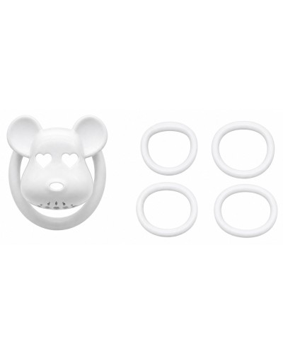 Cage de chasteté Bear Lock 5 x 3.1 cm Blanche