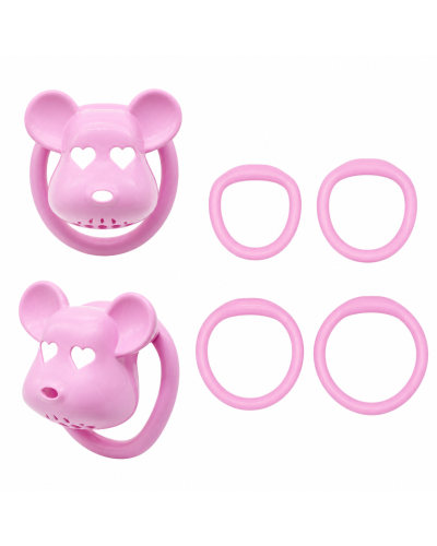 Cage de chasteté Bear Lock 5 x 3.1 cm Rose