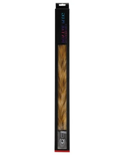 Plug queue de renard convertible bijou Foxy roxy queue 39cm beige