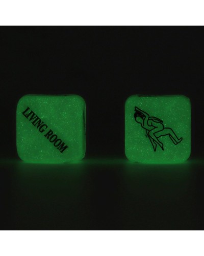 Dés coquins Glow dark