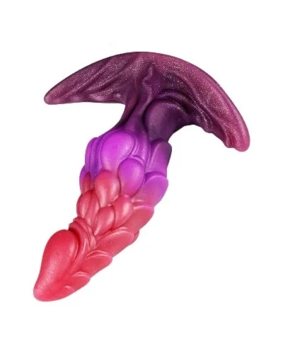 Plug dragon queue de renard Drakonyx 13 x 4.6cm queue 40 cm rose-violet