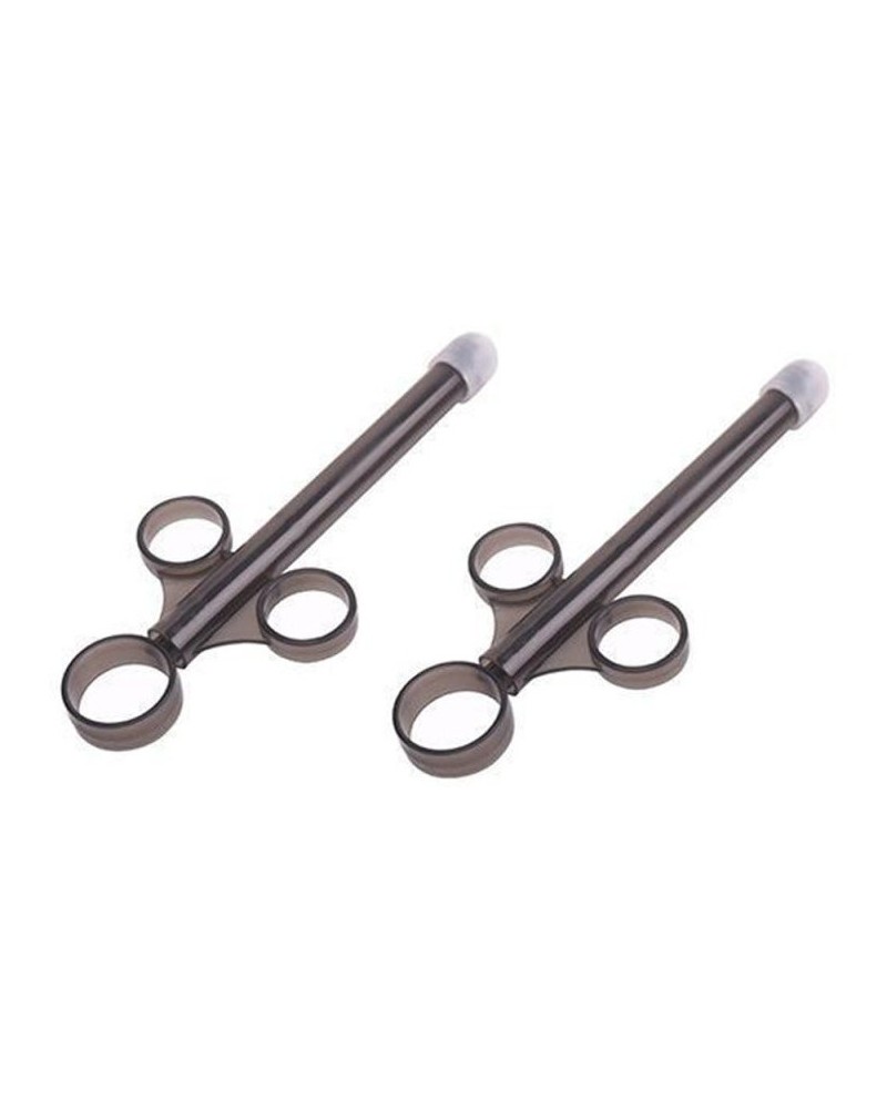 Lot de 2 Pipettes à lubrifiant Shoot perfect 10ml Noir Insertion 10 x 1.5cm