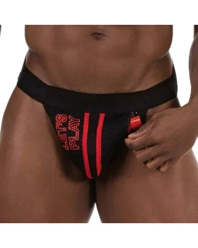 Jockstrap Let's Play Noir-Rouge