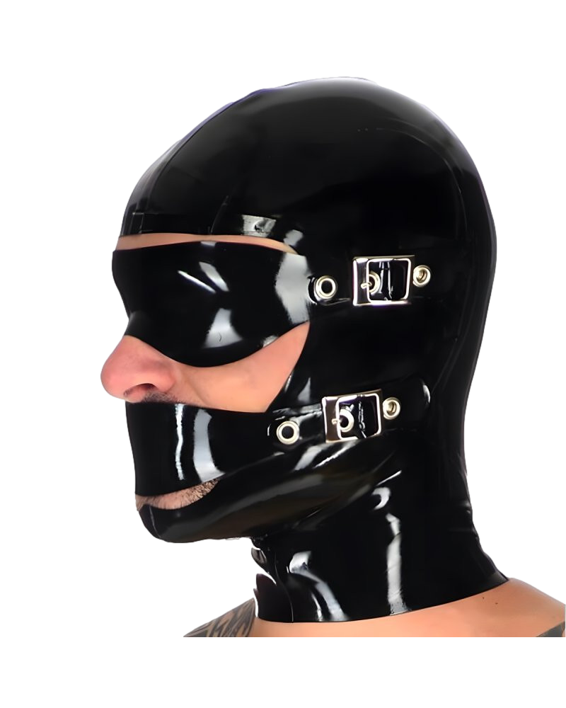 Cagoule en latex Blindmute