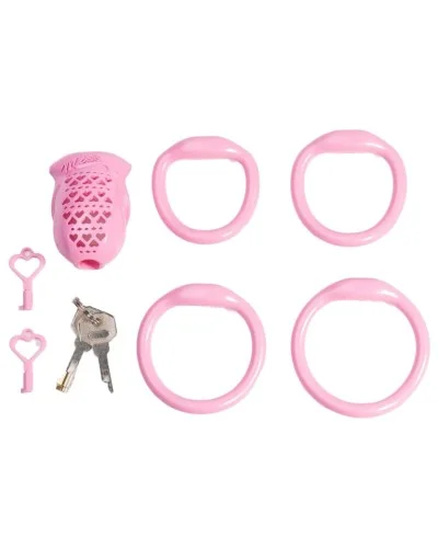 Cage Miss Heart 6.5 x 3.1 cm Rose