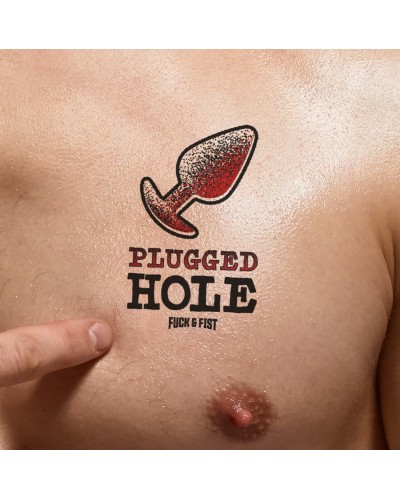 Tatouage temporaire Plugged Hole 9 x 6cm