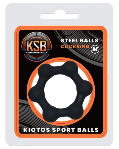 Cockring lesté Steel Balls M 38 mm - 68g