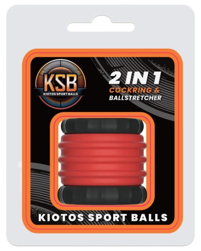 Ballstretcher 2 IN 1 32 mm - Hauteur 4.7 cm Noir-Rouge