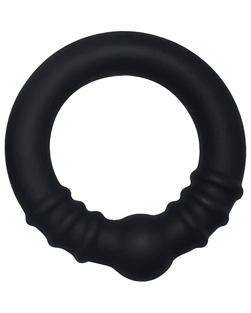Cockring avec boule Steel Core L 42 mm Noir